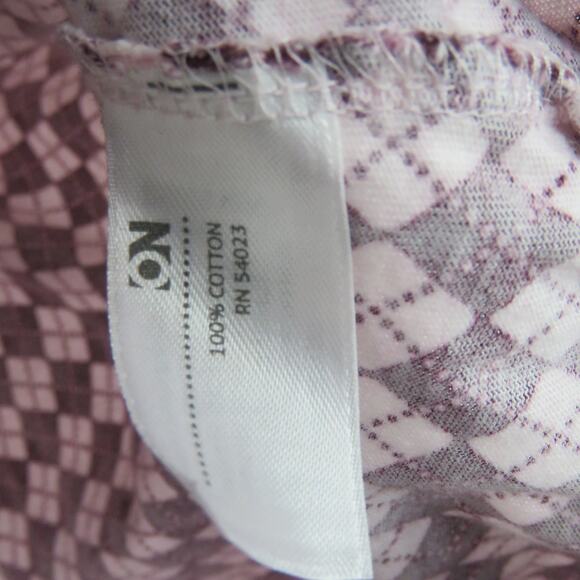 Old Navy Y2k Vintage Argyle Plaid Purple Cardigan Sweater XS Cute Coquette Retro - Picture 6 of 7